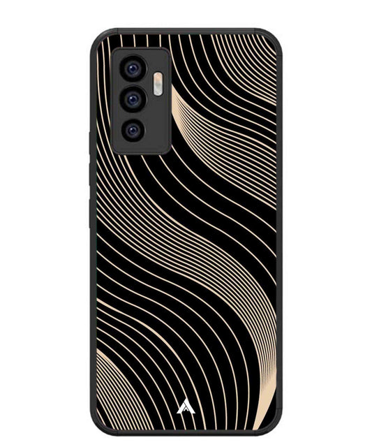 Stripe Pattern 13 Metal Back Cover Phone Case for Vivo Y75 4G