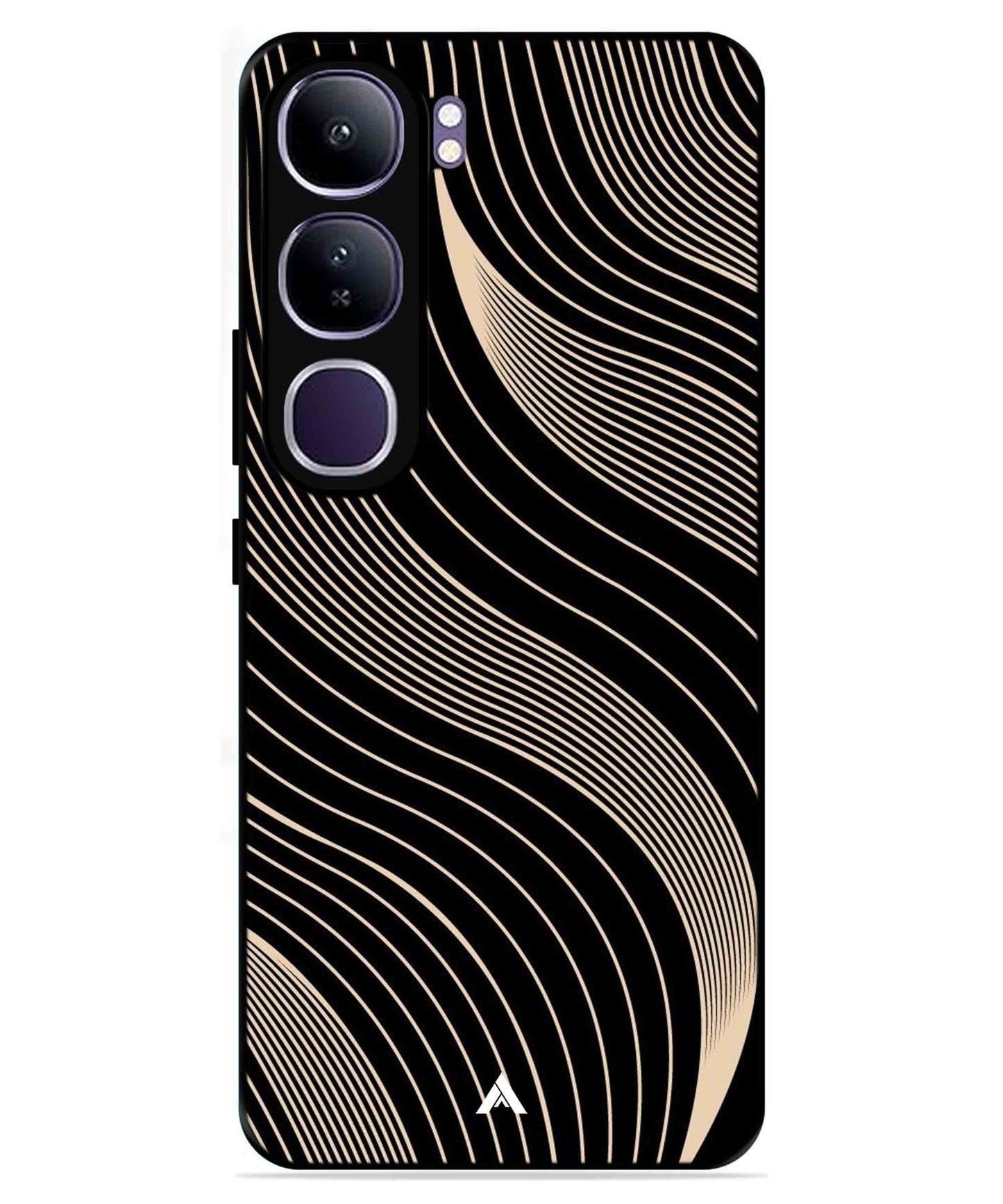 Stripe Pattern 13 Metal Back Cover Phone Case for Vivo v40 Lite