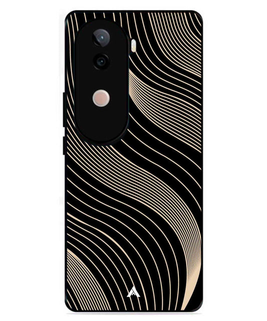 Stripe Pattern 13 Metal Back Cover Phone Case for Vivo v40e