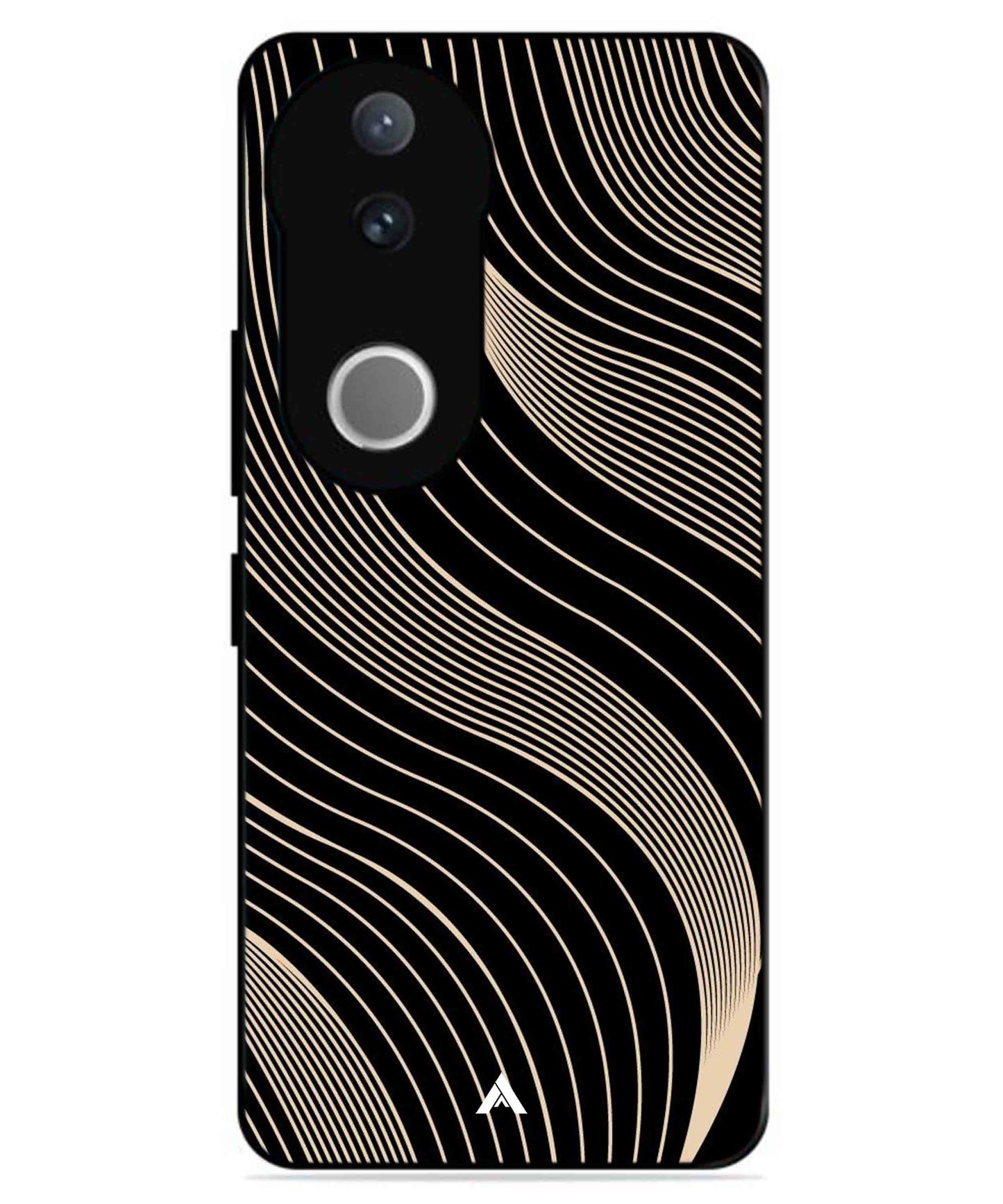 Stripe Pattern 13 Metal Back Cover Phone Case for Vivo v50