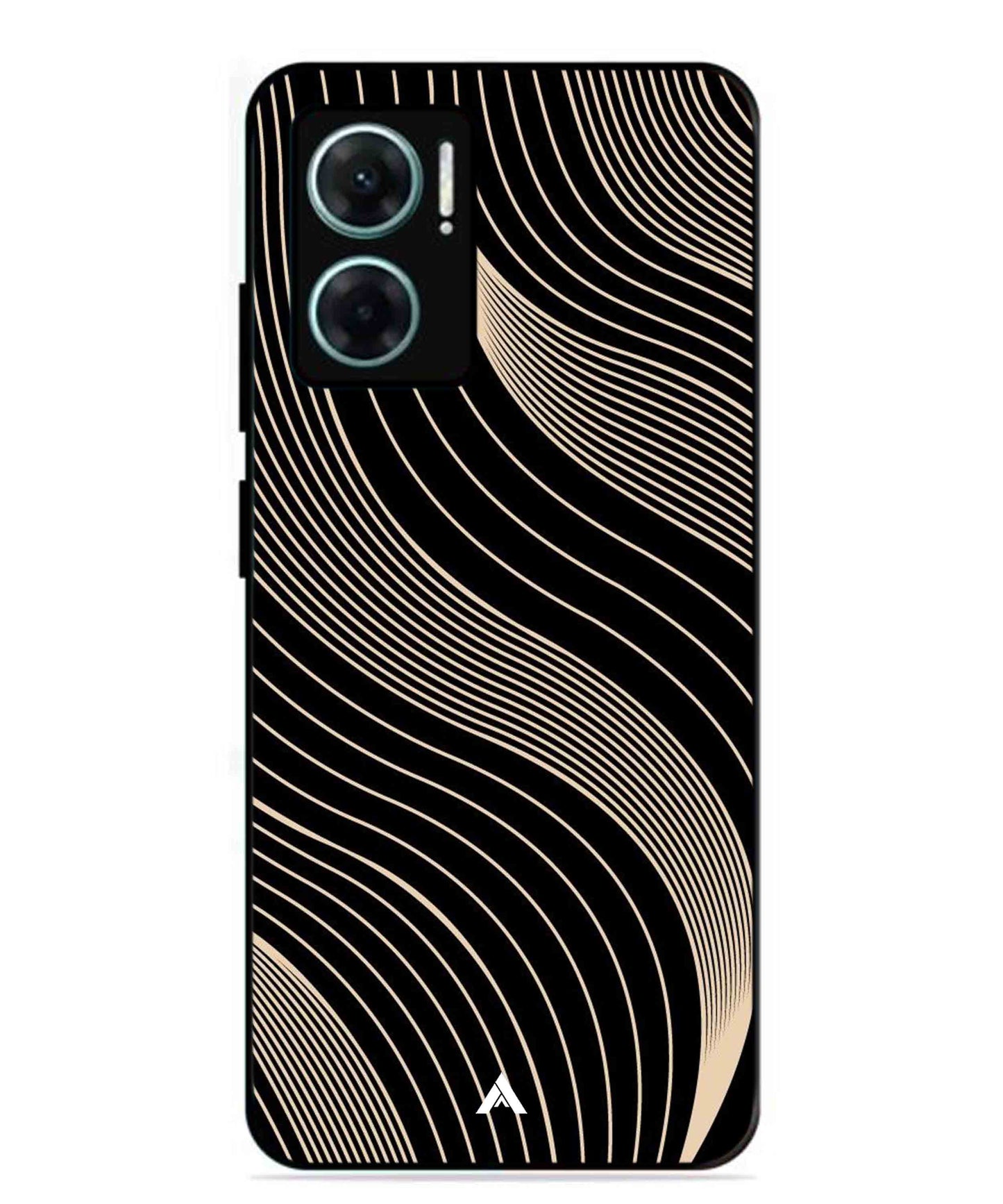 Stripe Pattern 13 Metal Back Cover Phone Case for Xiaomi Redmi 11 Prime 5G