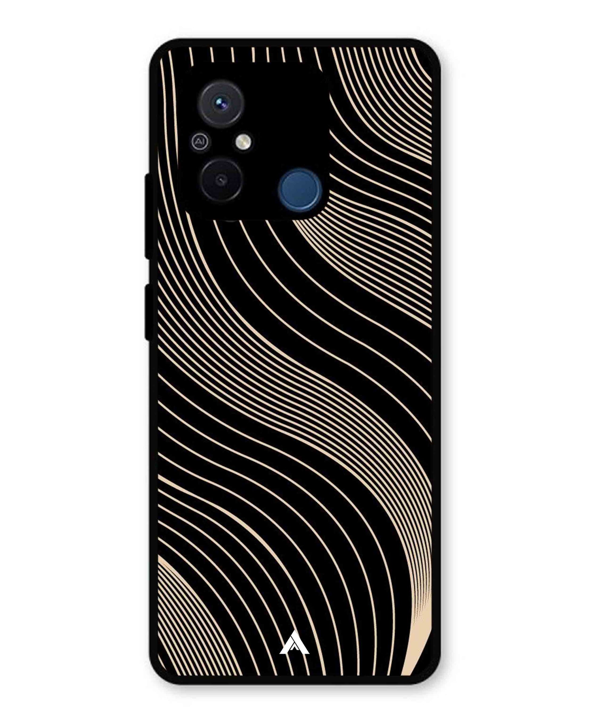 Stripe Pattern 13 Metal Back Cover Phone Case for Xiaomi Redmi 12C