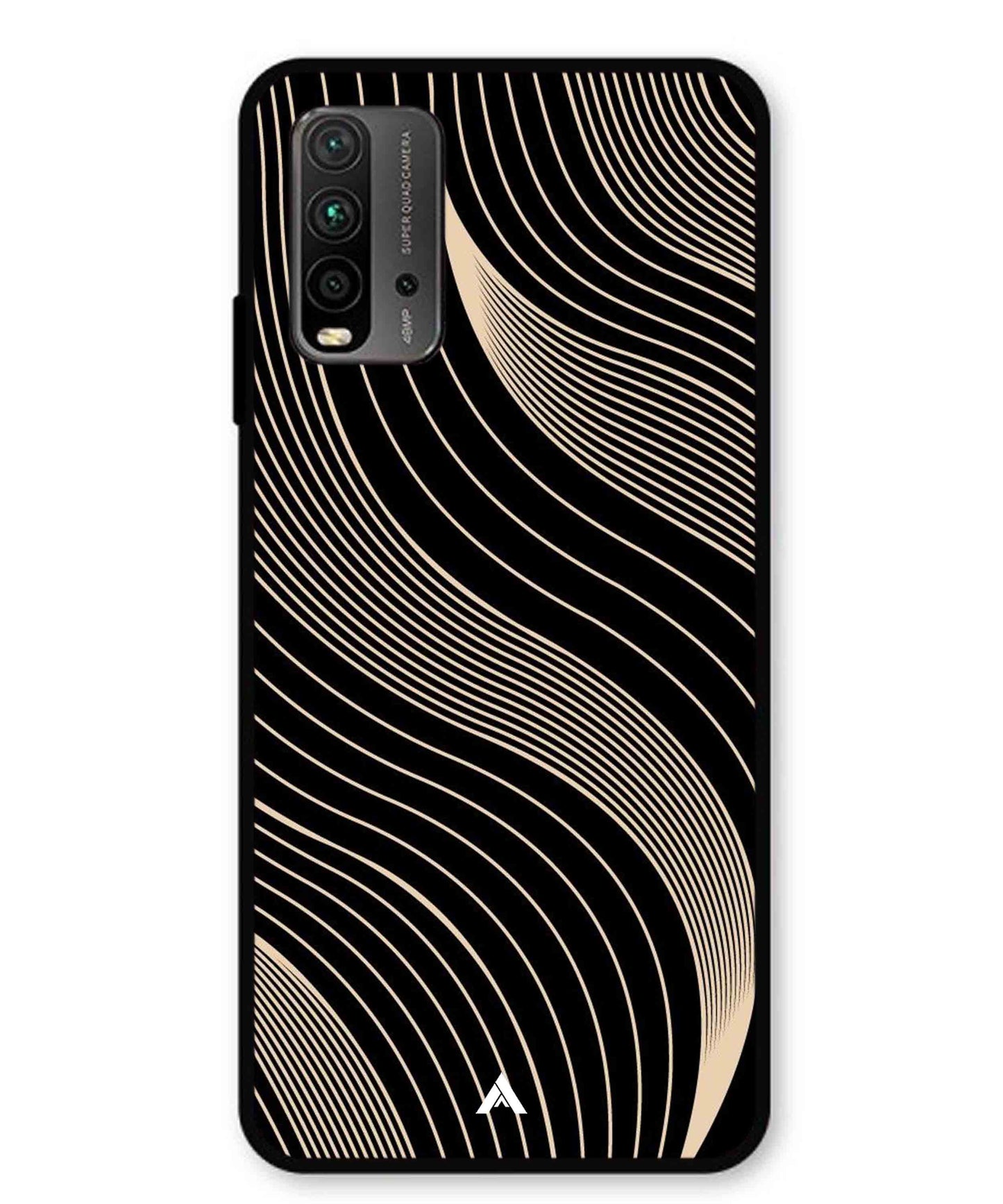 Stripe Pattern 13 Metal Back Cover Phone Case for Xiaomi Redmi 9 Power