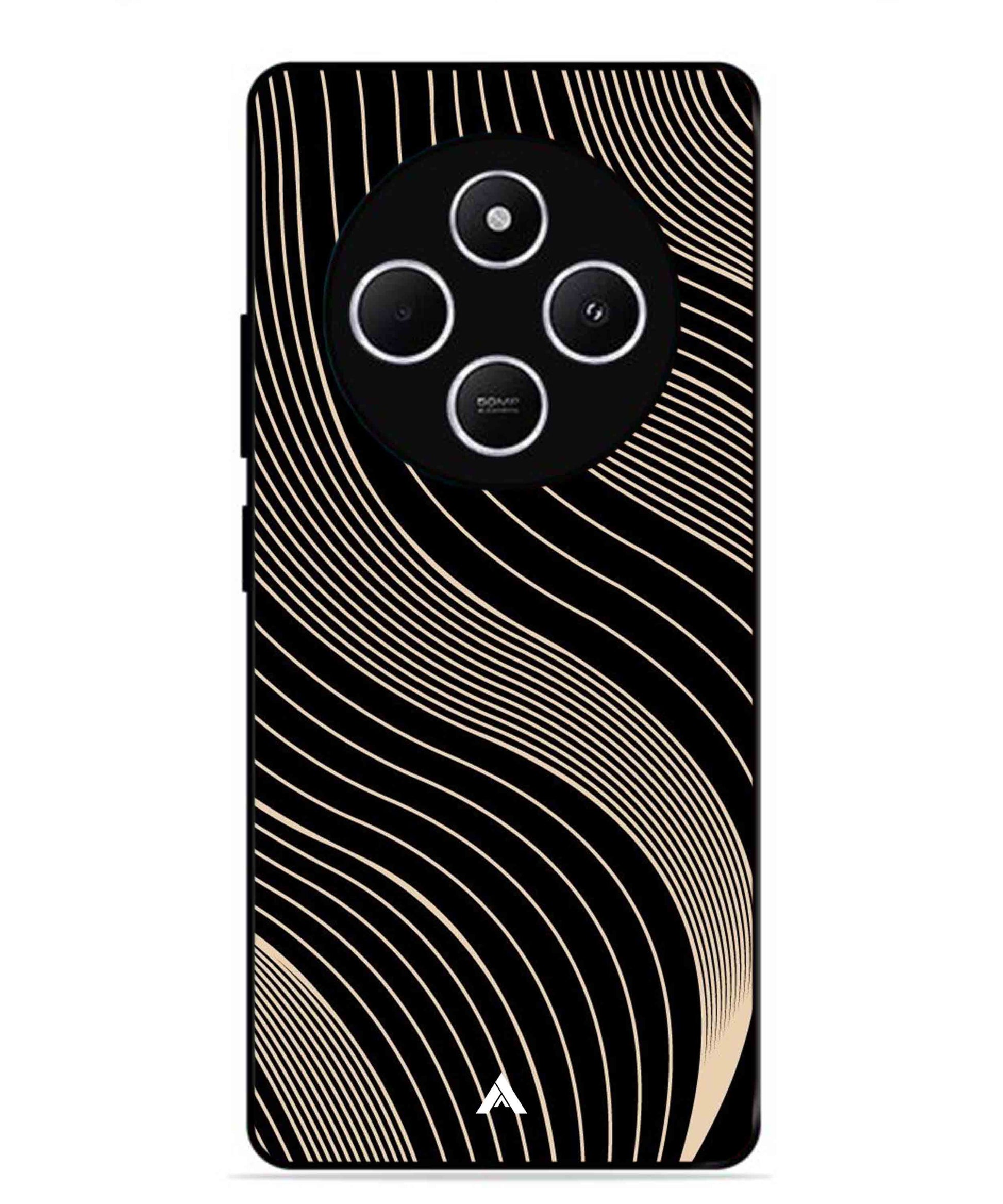 Stripe Pattern 13 Metal Back Cover Phone Case for Xiaomi Redmi A4