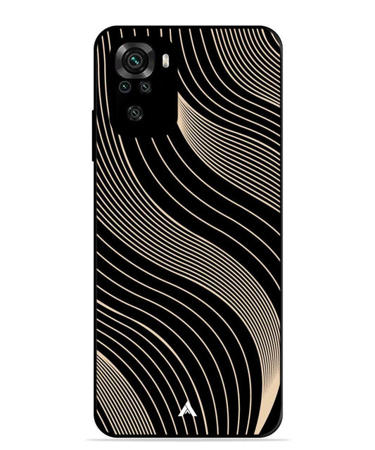 Stripe Pattern 13 Metal Back Cover Phone Case for Xiaomi Redmi Note 10