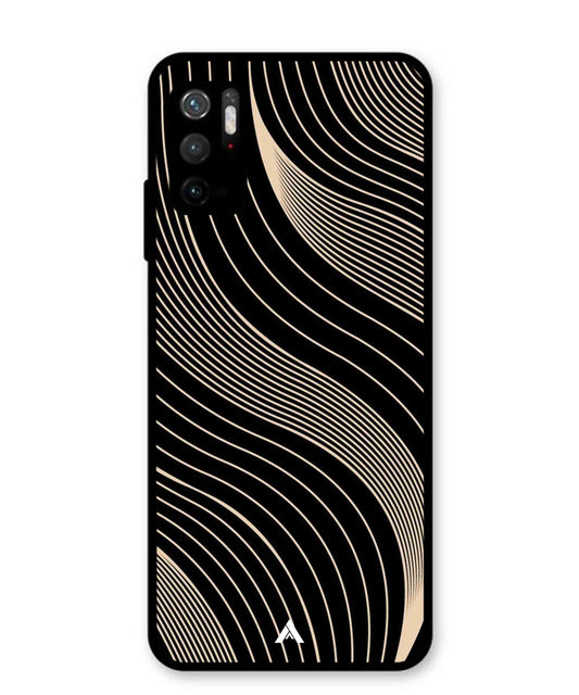 Stripe Pattern 13 Metal Back Cover Phone Case for Xiaomi Redmi Note 10T