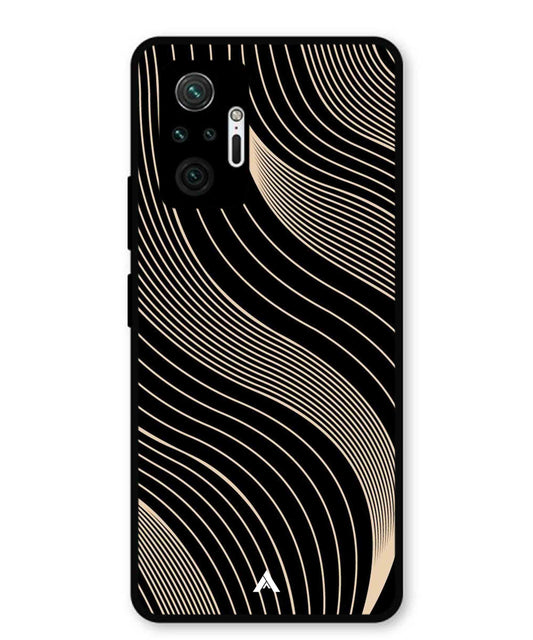 Stripe Pattern 13 Metal Back Cover Phone Case for Xiaomi Redmi Note 10 Pro Plus
