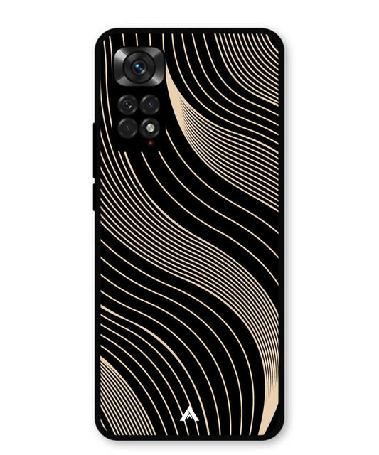 Stripe Pattern 13 Metal Back Cover Phone Case for Xiaomi Redmi Note 11s