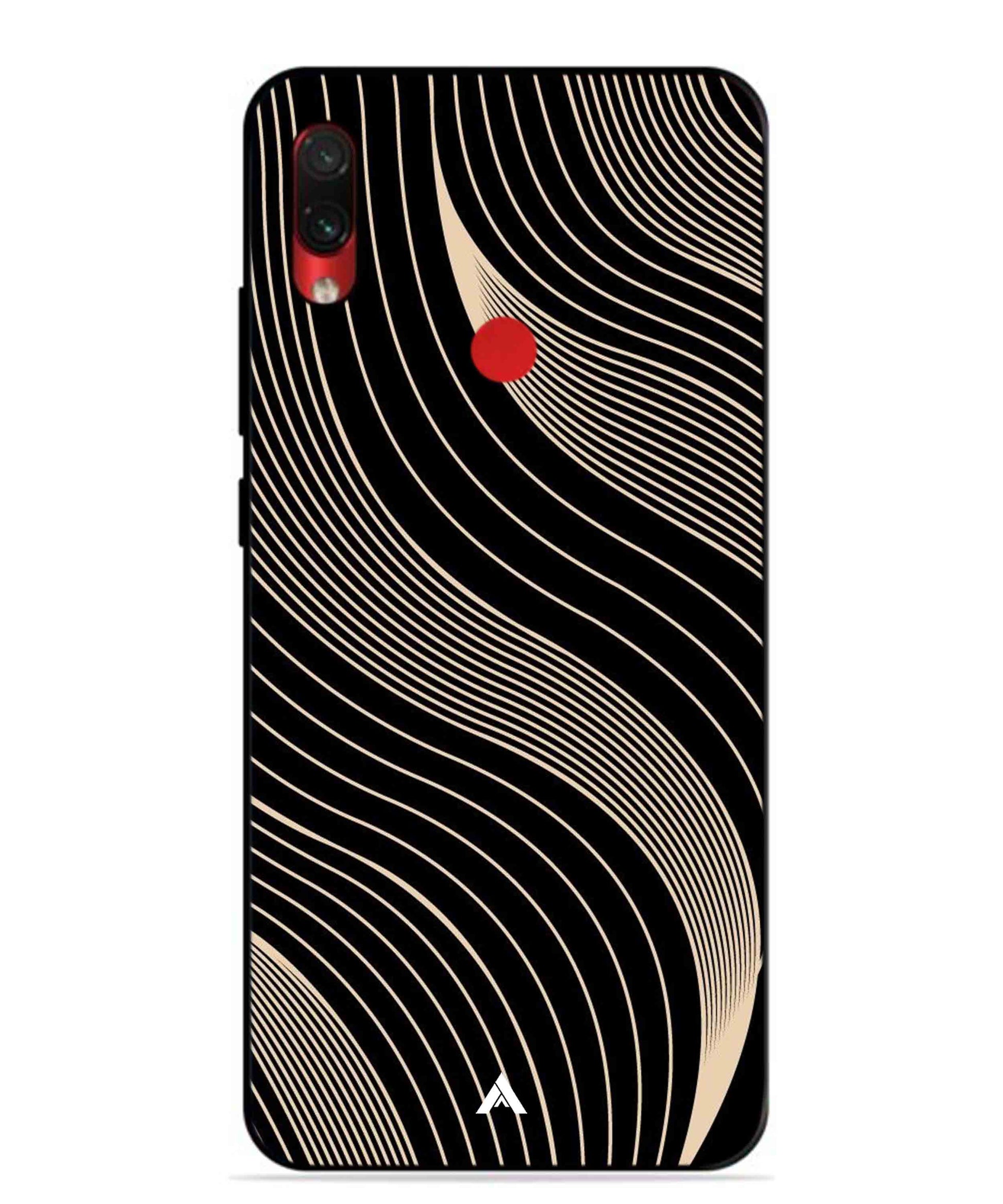 Stripe Pattern 13 Metal Back Cover Phone Case for Xiaomi Redmi Note 7s