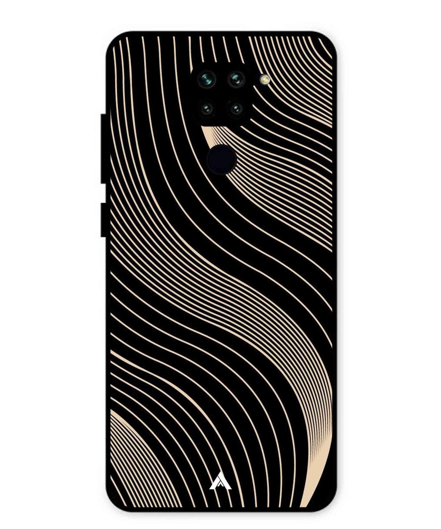 Stripe Pattern 13 Metal Back Cover Phone Case for Xiaomi Redmi Note 9