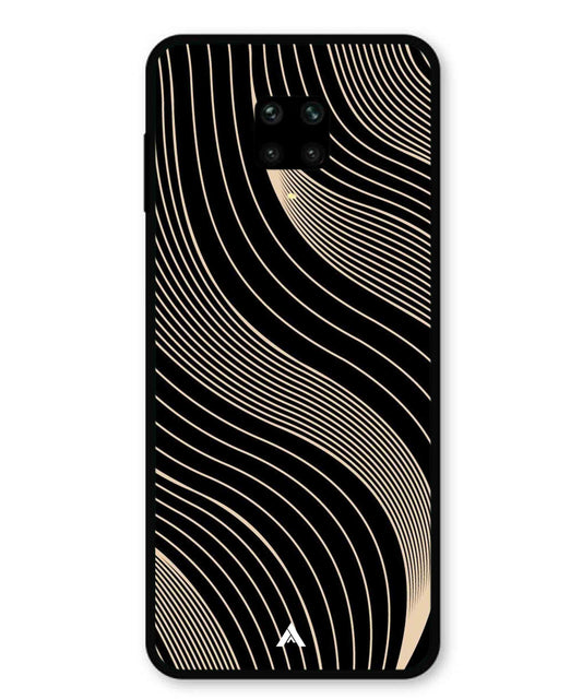 Stripe Pattern 13 Metal Back Cover Phone Case for Xiaomi Redmi Note 9 Pro Max