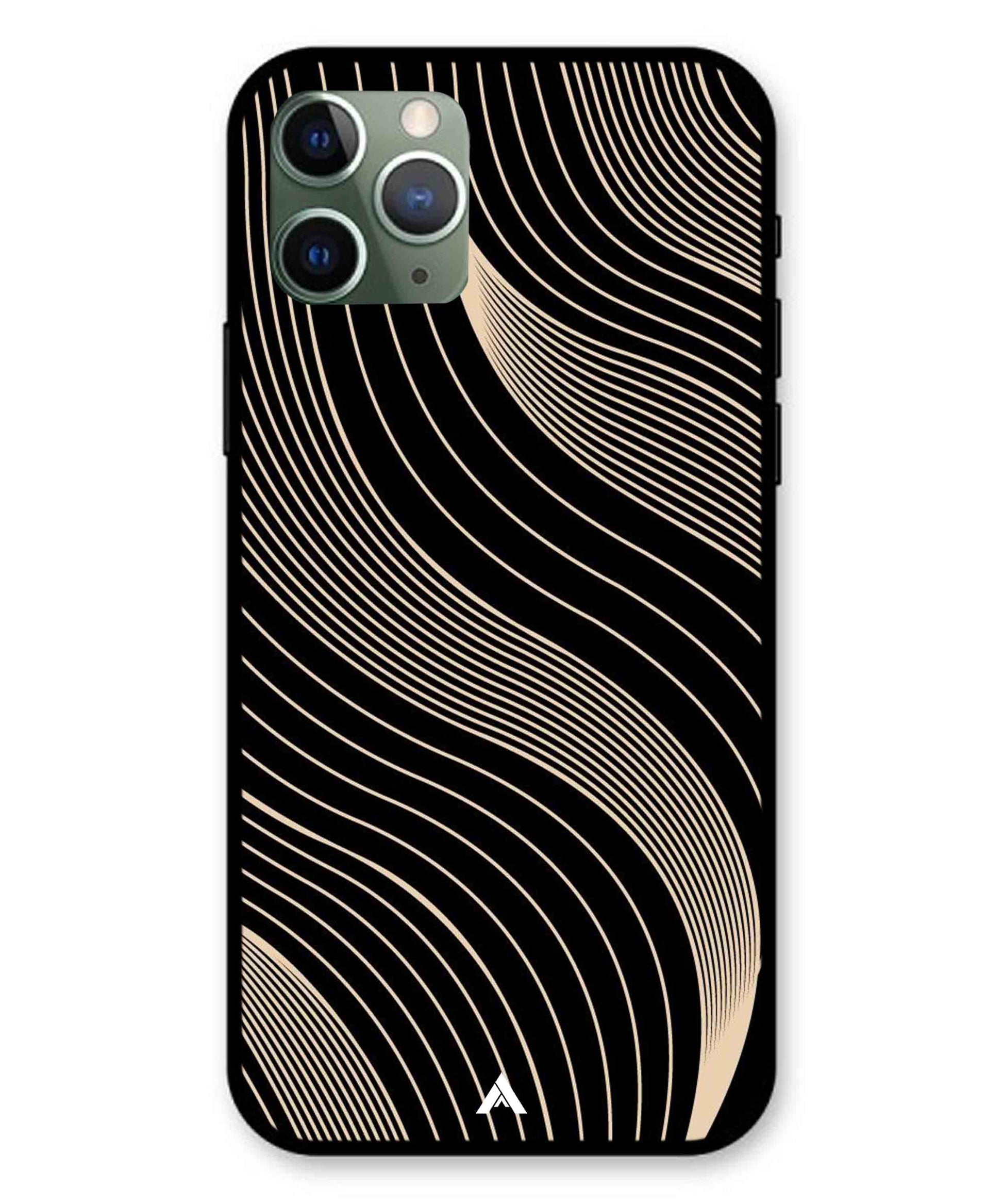 Stripe Pattern 13 Metal Back Cover Phone Case for iPhone 11 Pro