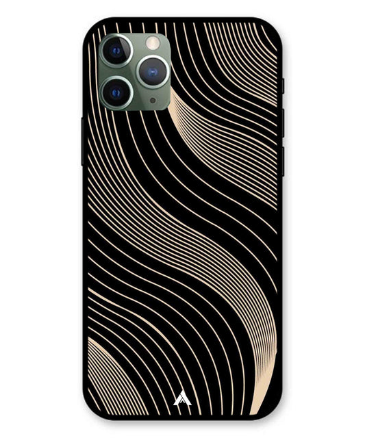 Stripe Pattern 13 Metal Back Cover Phone Case for iPhone 11 Pro