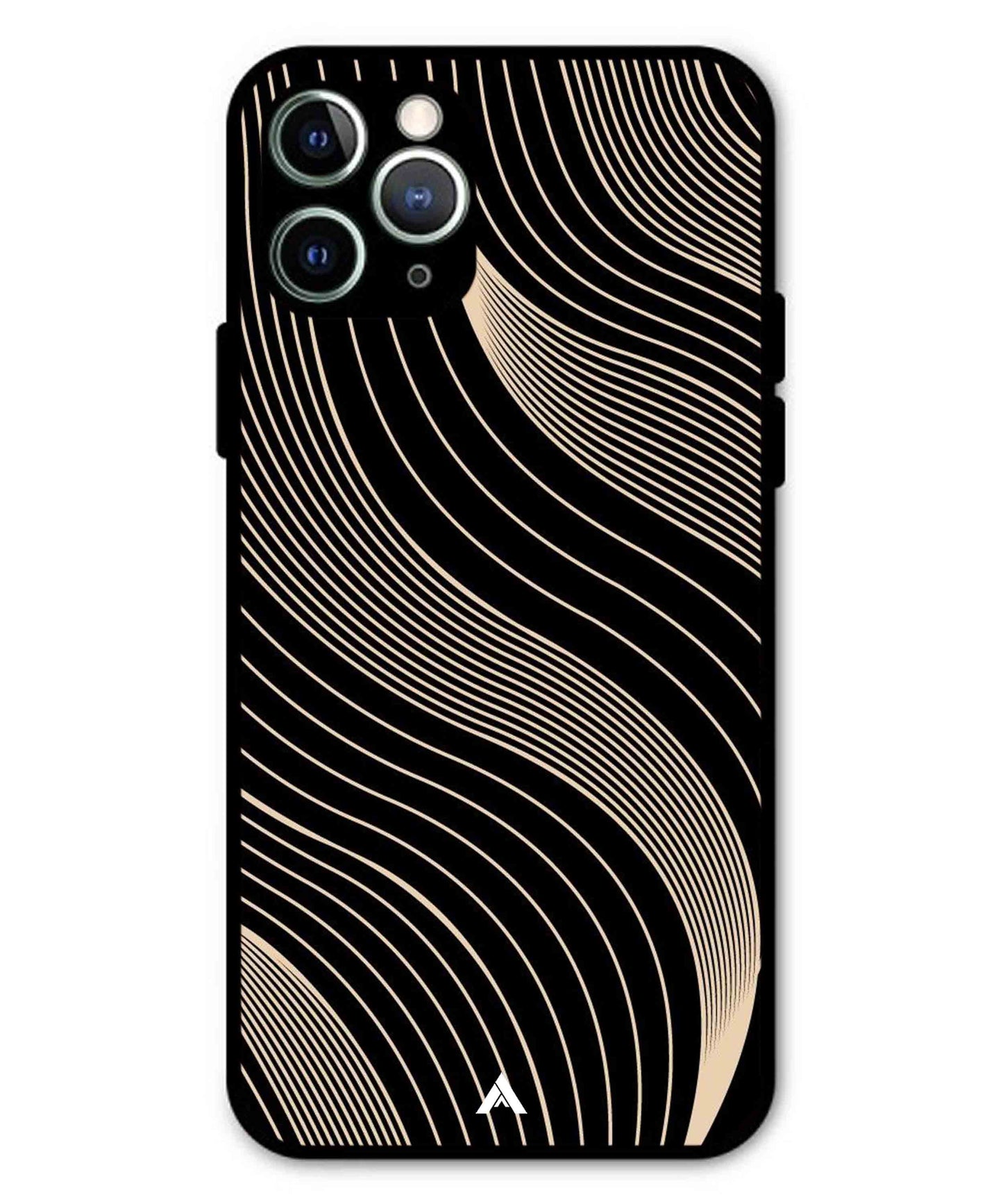 Stripe Pattern 13 Metal Back Cover Phone Case for iPhone 11 Pro Max