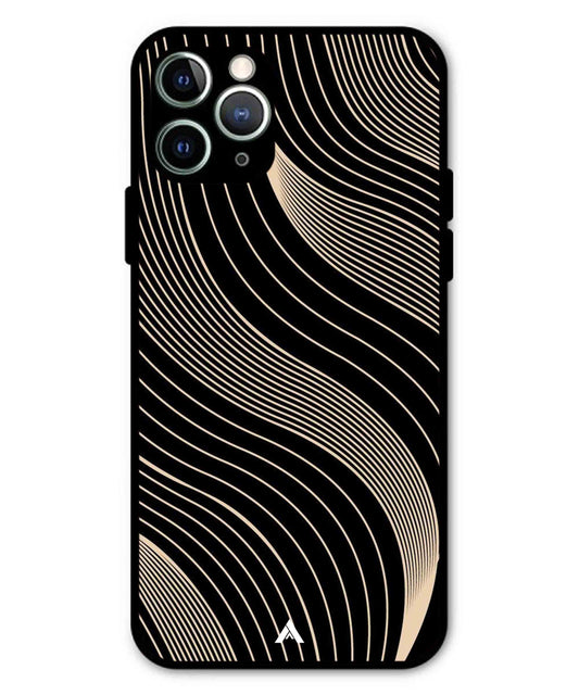 Stripe Pattern 13 Metal Back Cover Phone Case for iPhone 11 Pro Max