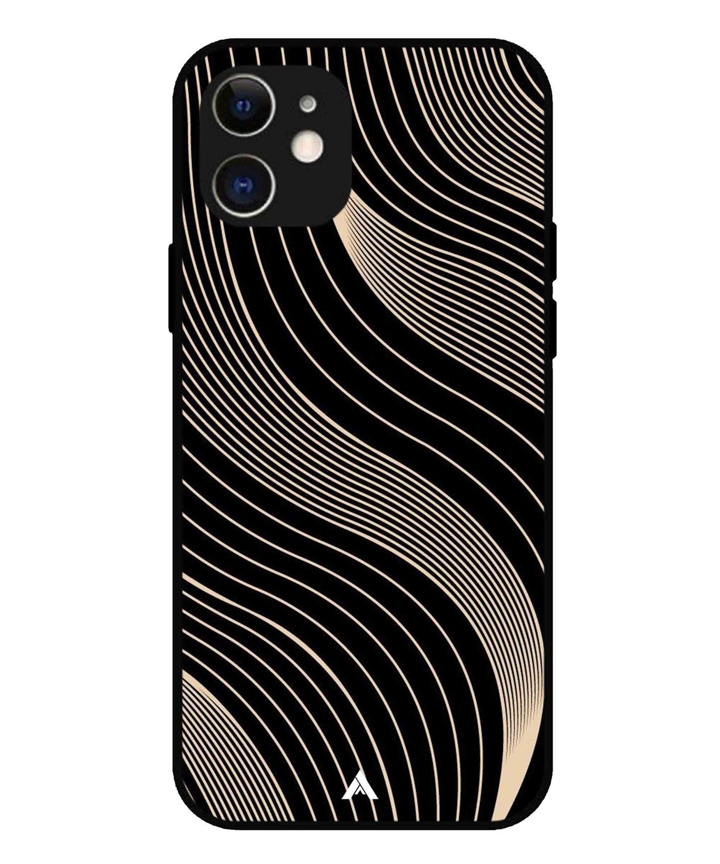 Stripe Pattern 13 Metal Back Cover Phone Case for iPhone 12