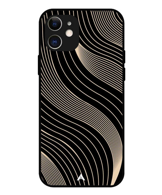 Stripe Pattern 13 Metal Back Cover Phone Case for iPhone 12