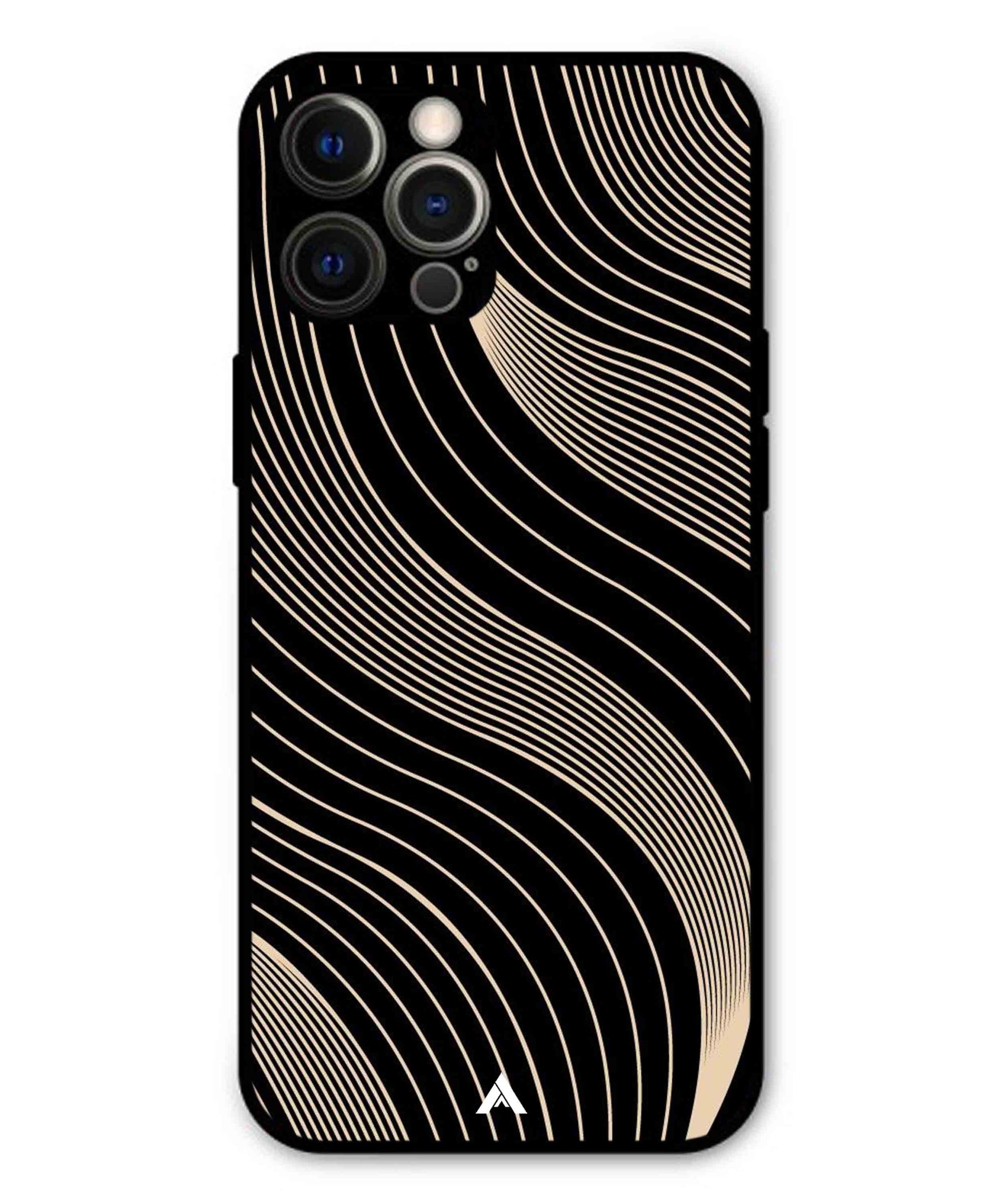 Stripe Pattern 13 Metal Back Cover Phone Case for iPhone 12 Pro Max