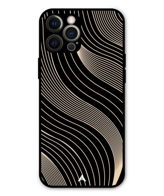 Stripe Pattern 13 Metal Back Cover Phone Case for iPhone 12 Pro Max