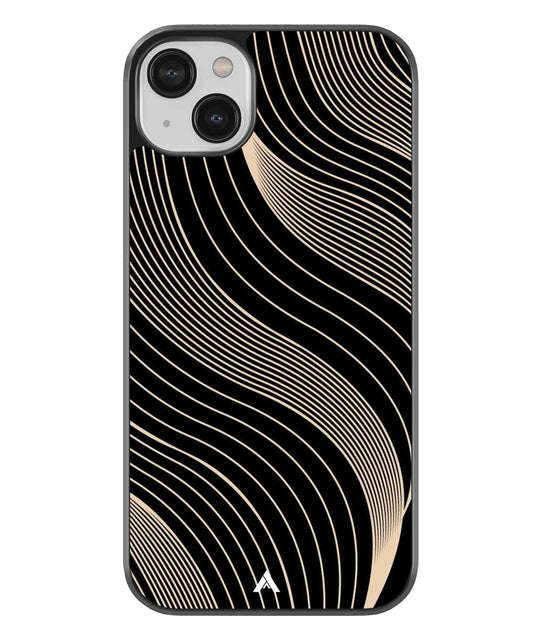 Stripe Pattern 13 Metal Back Cover Phone Case for iPhone 13