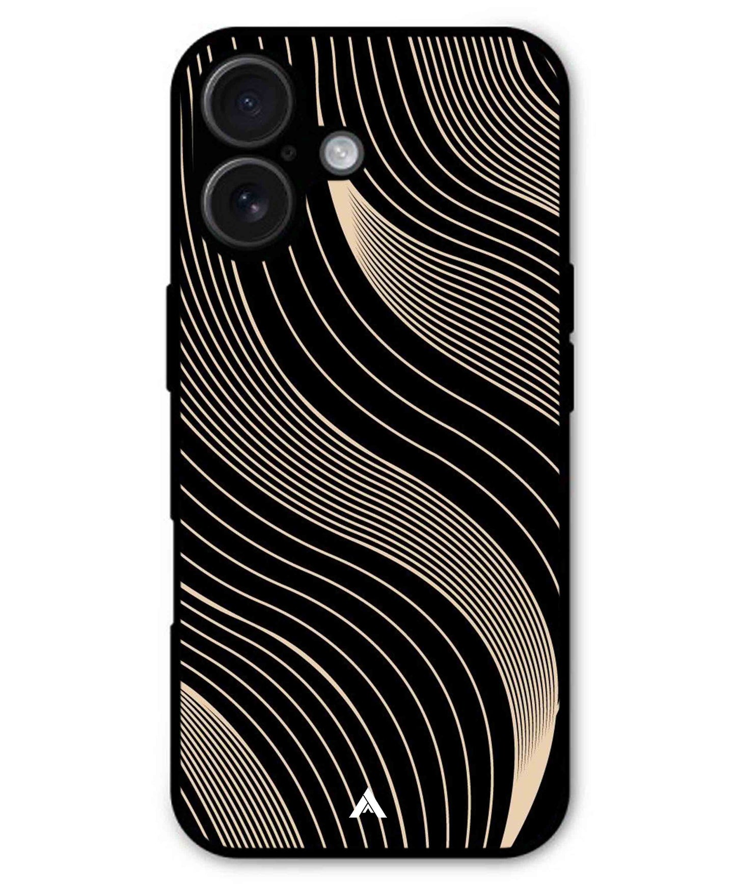 Stripe Pattern 13 Metal Back Cover Phone Case for iPhone 16