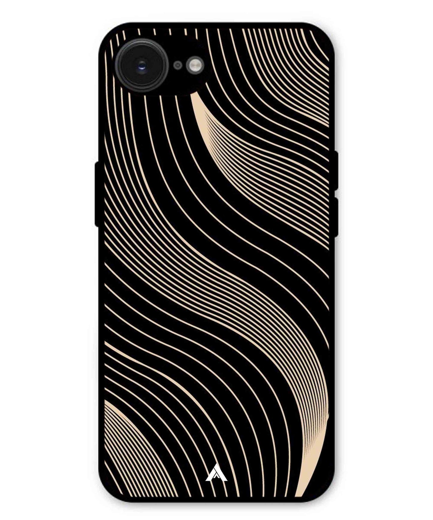 Stripe Pattern 13 Metal Back Cover Phone Case for iPhone 16e