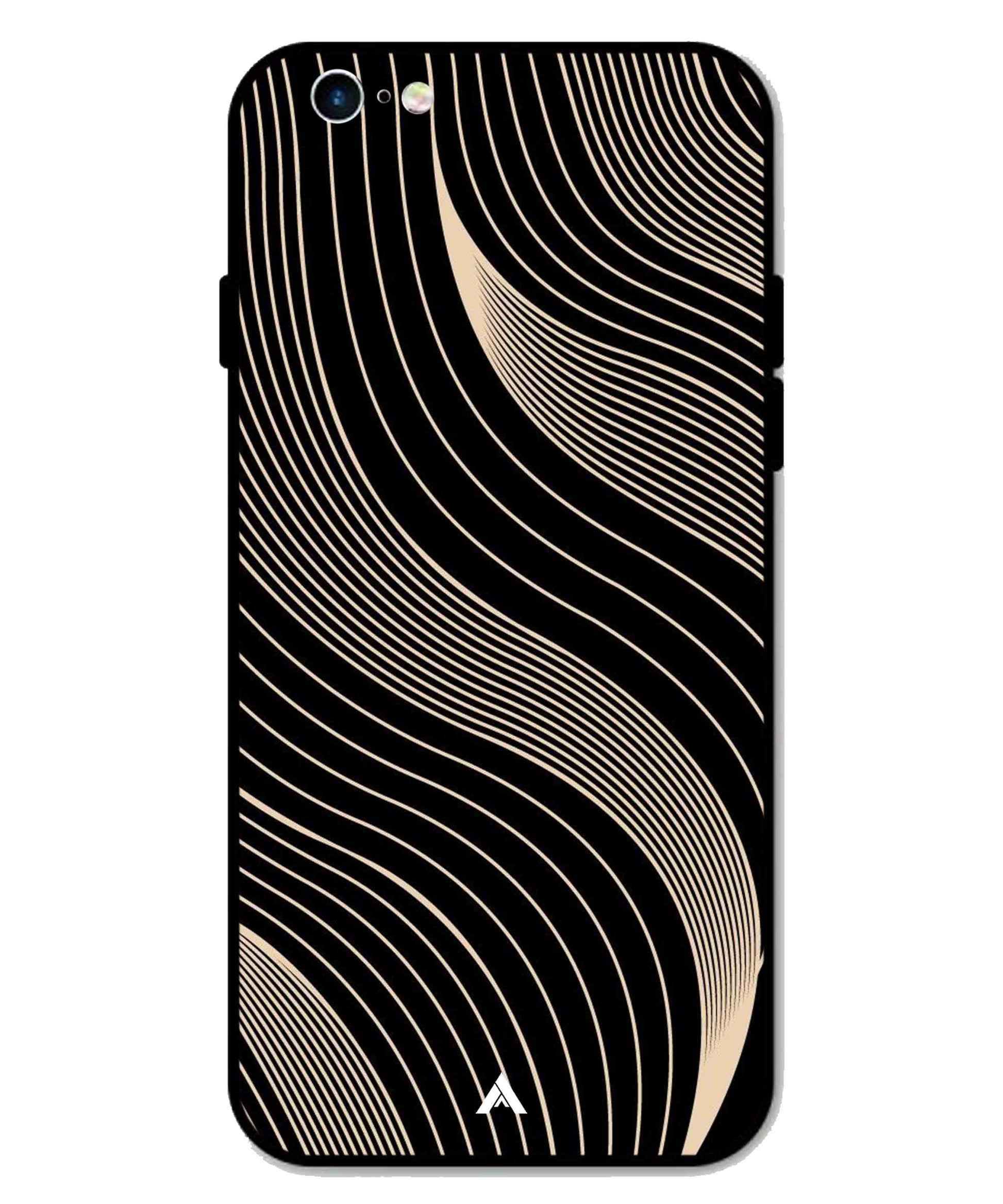 Stripe Pattern 13 Metal Back Cover Phone Case for iPhone 6