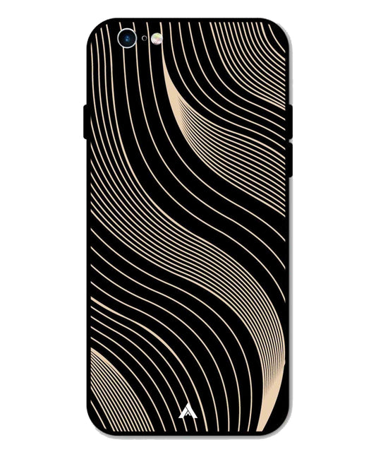Stripe Pattern 13 Metal Back Cover Phone Case for iPhone 6 Plus
