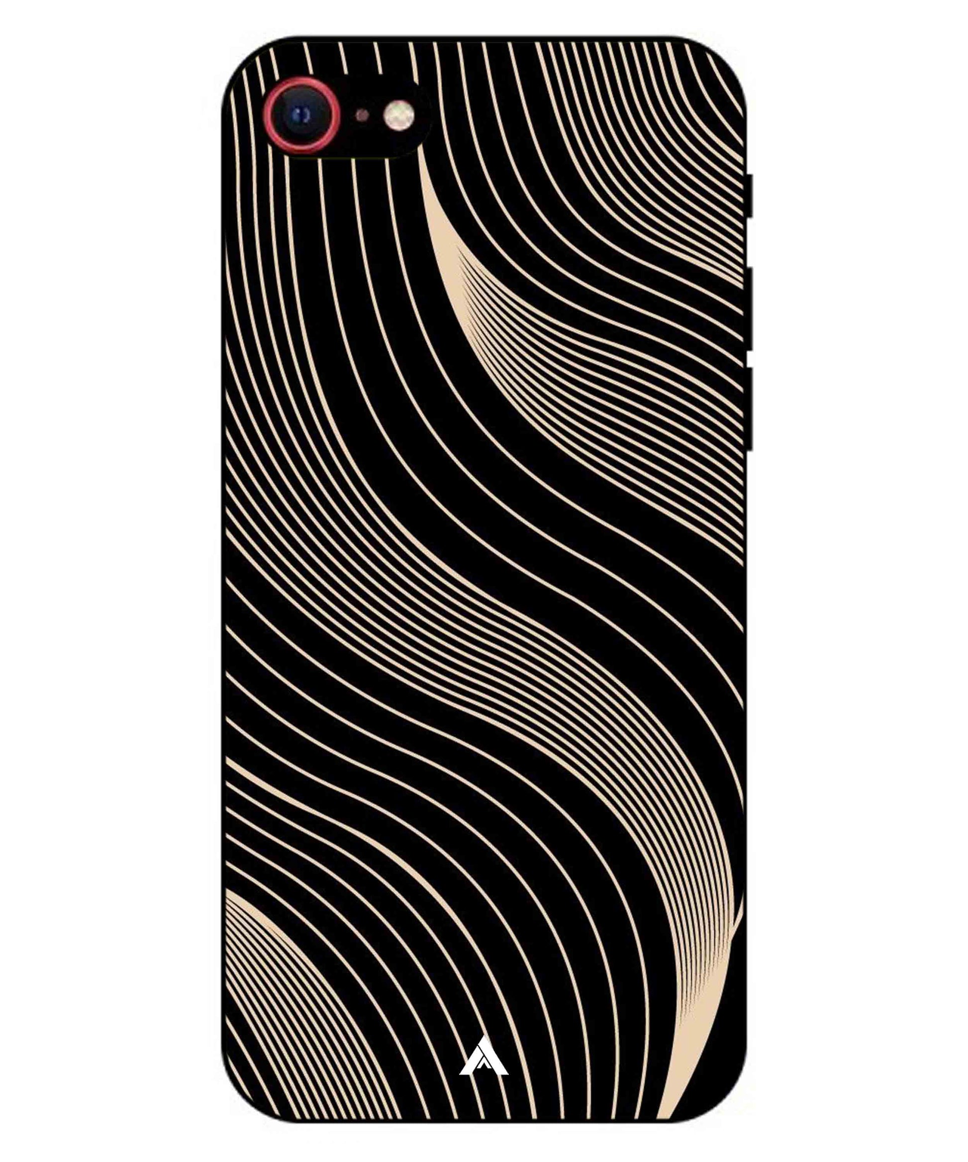Stripe Pattern 13 Metal Back Cover Phone Case for iPhone 7