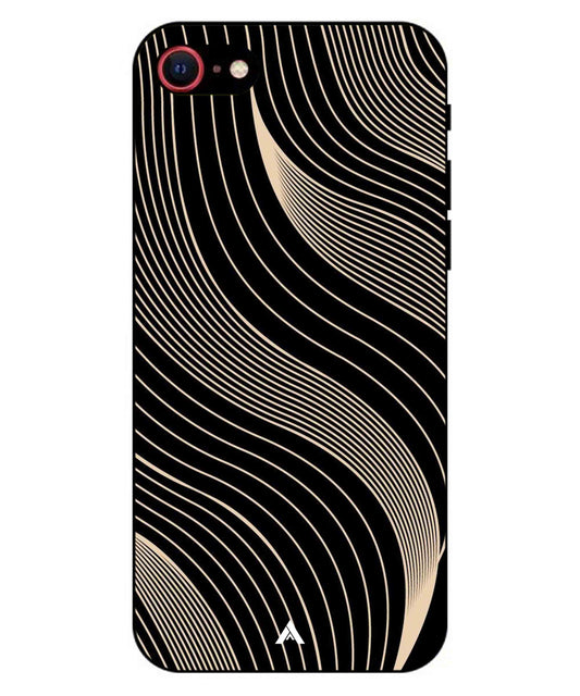 Stripe Pattern 13 Metal Back Cover Phone Case for iPhone 7