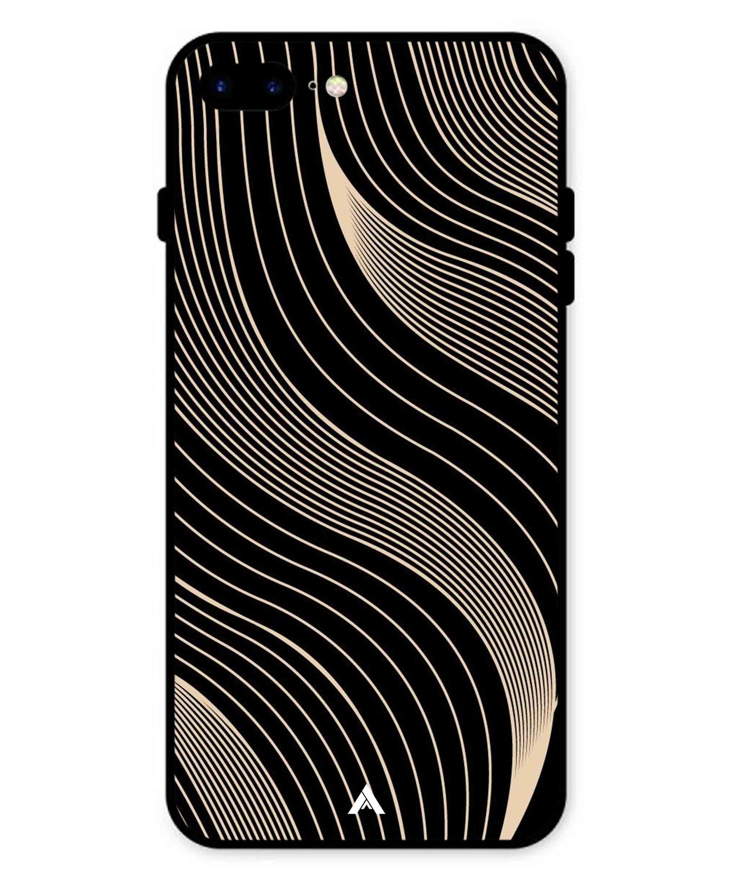 Stripe Pattern 13 Metal Back Cover Phone Case for iPhone 7 Plus