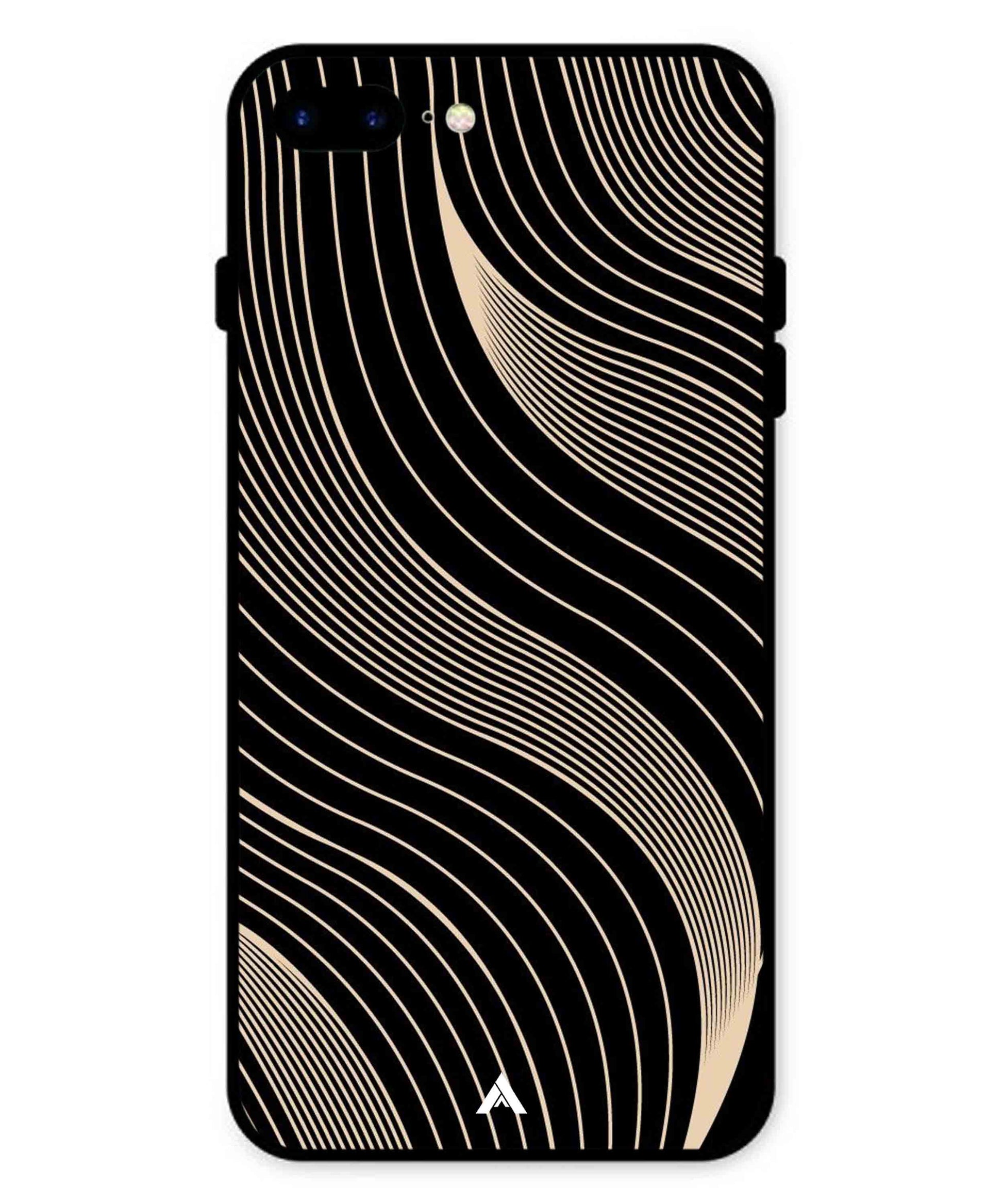 Stripe Pattern 13 Metal Back Cover Phone Case for iPhone 7 Plus