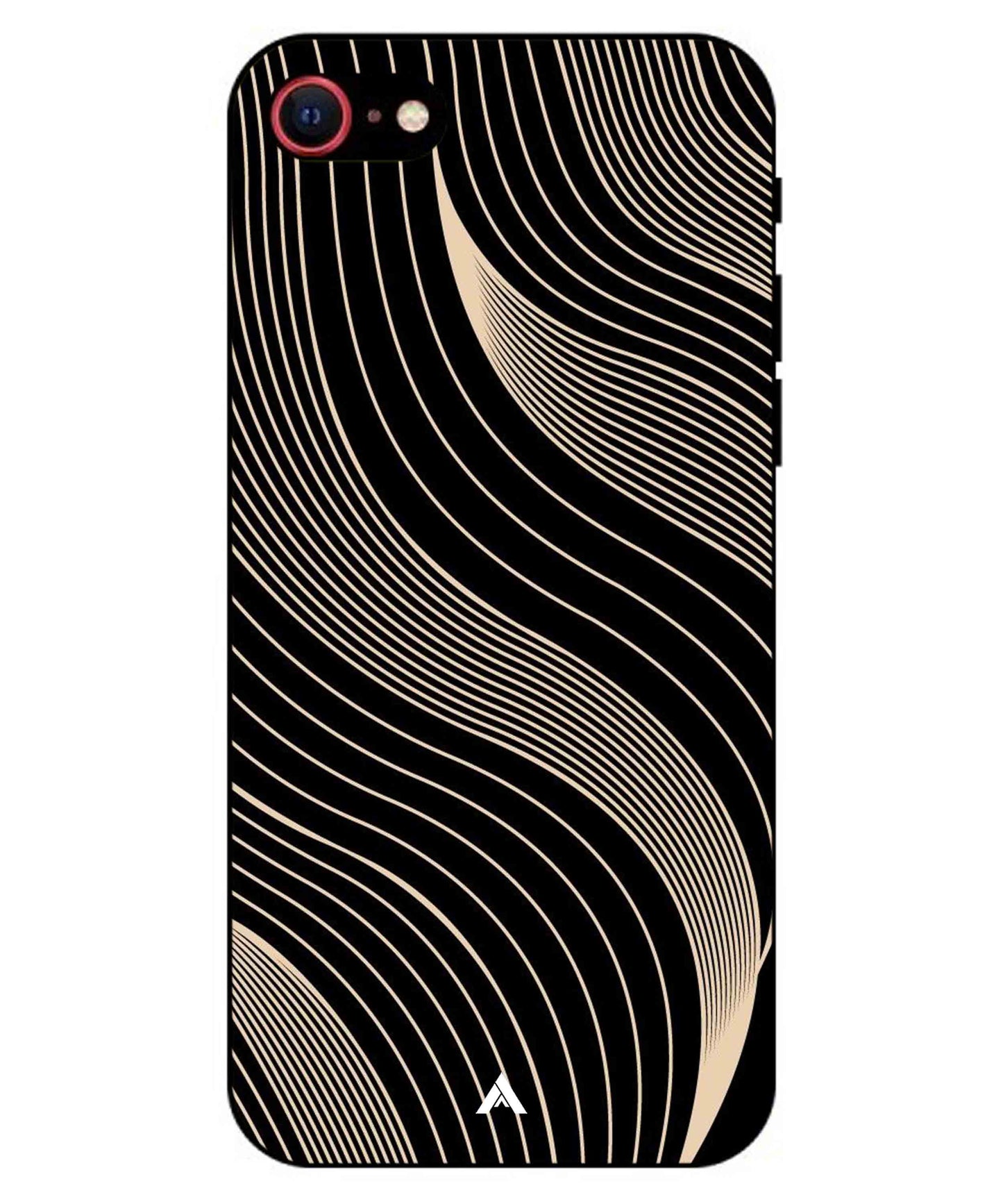 Stripe Pattern 13 Metal Back Cover Phone Case for iPhone 8
