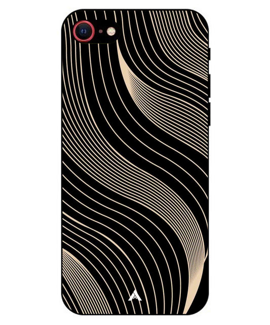 Stripe Pattern 13 Metal Back Cover Phone Case for iPhone 8