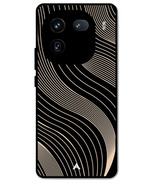 Stripe Pattern 13 Metal Back Cover Phone Case for iQOO 12