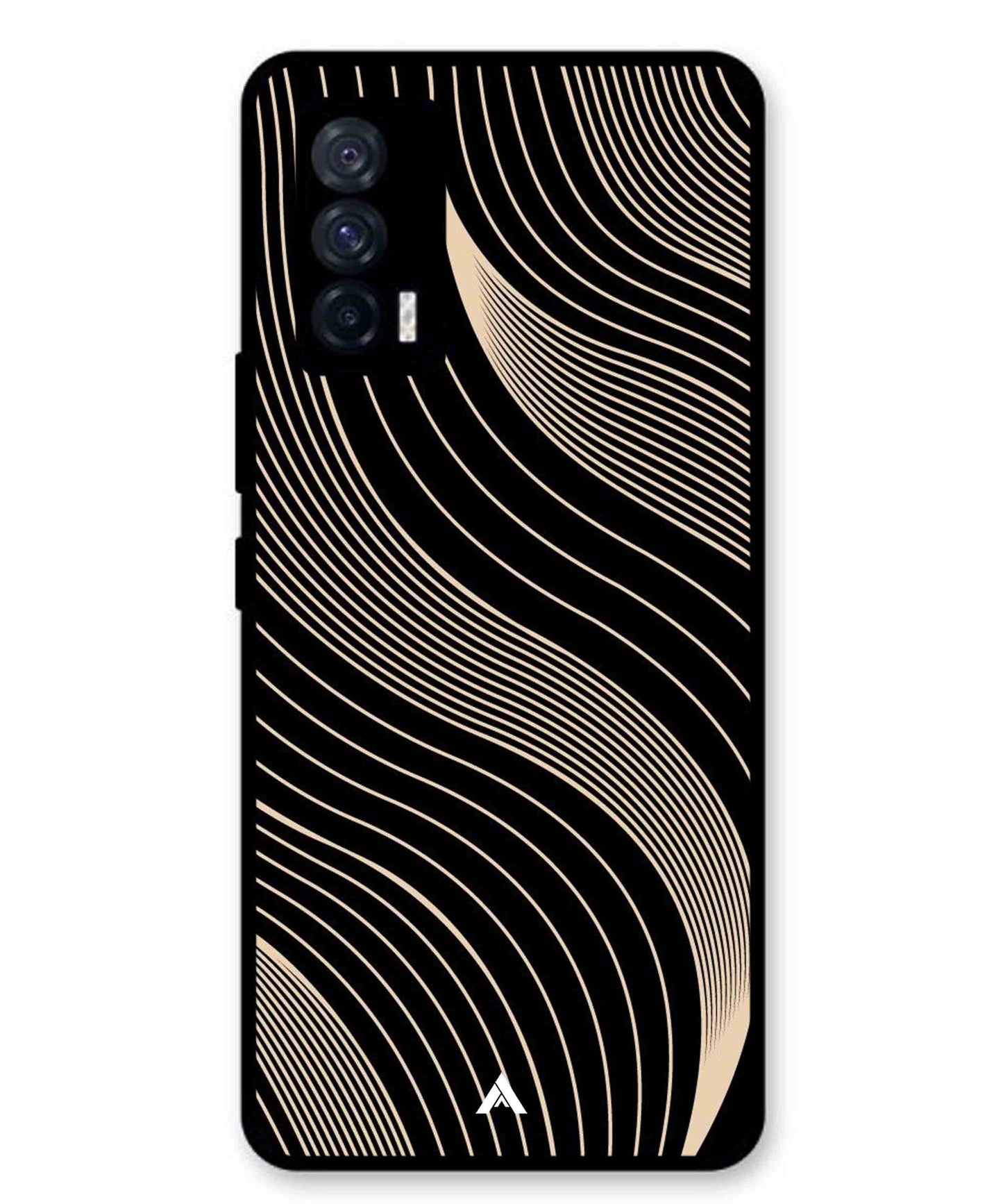Stripe Pattern 13 Metal Back Cover Phone Case for iQOO 7
