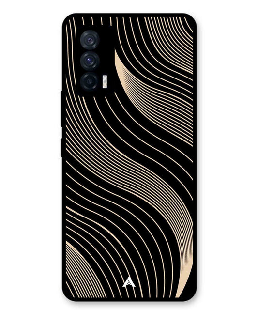 Stripe Pattern 13 Metal Back Cover Phone Case for iQOO 7