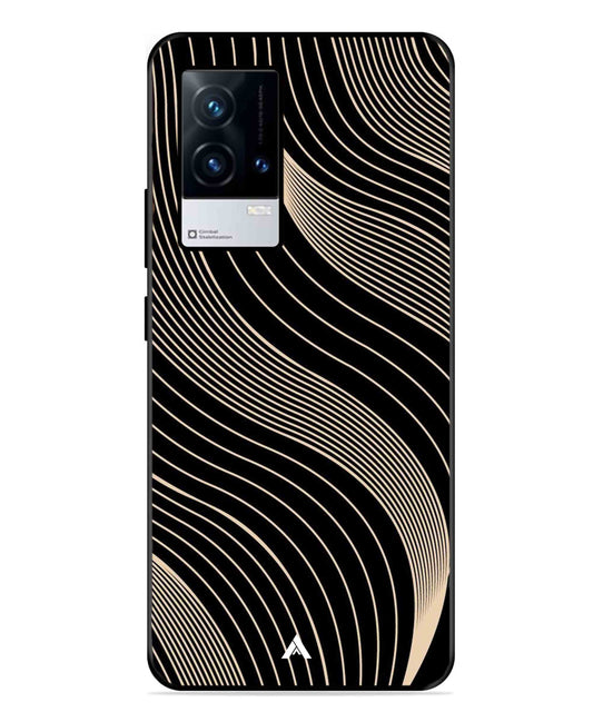 Stripe Pattern 13 Metal Back Cover Phone Case for iQOO 9