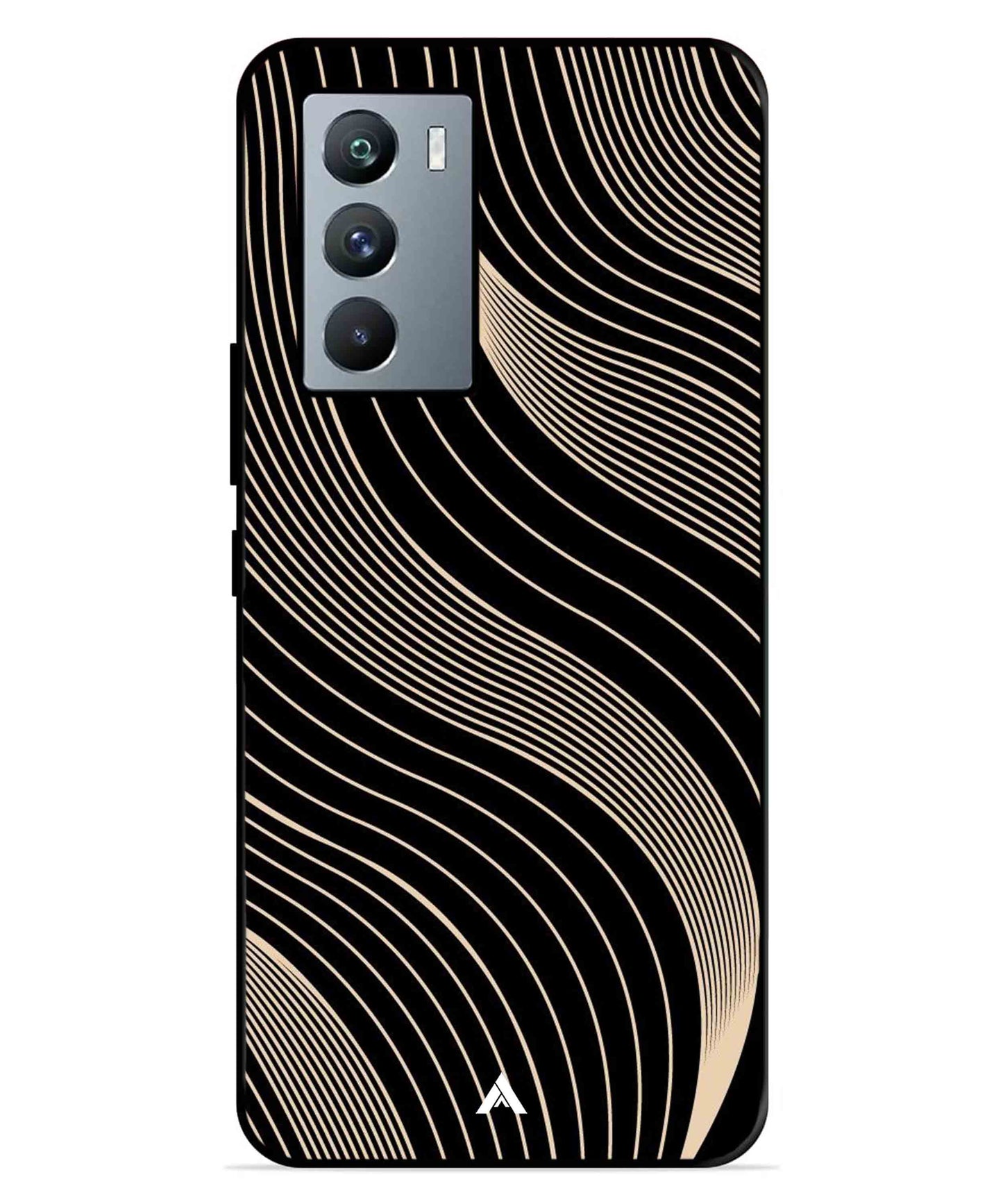 Stripe Pattern 13 Metal Back Cover Phone Case for iQOO 9 SE
