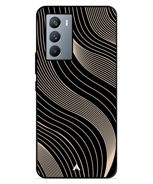Stripe Pattern 13 Metal Back Cover Phone Case for iQOO 9 SE