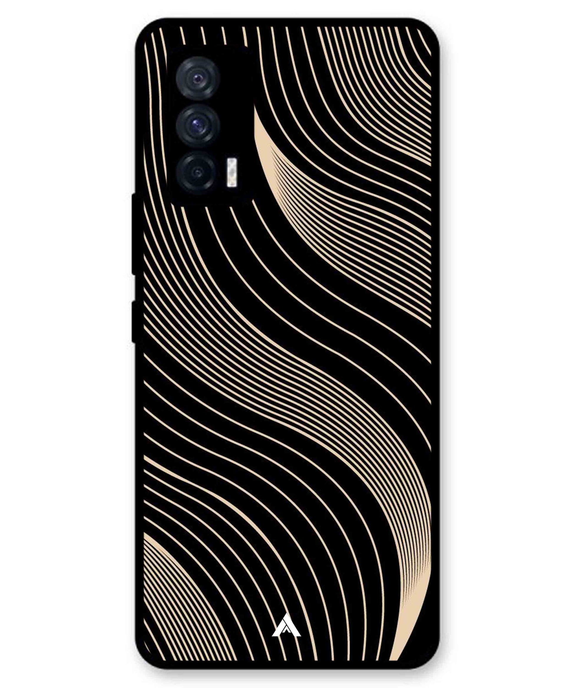 Stripe Pattern 13 Metal Back Cover Phone Case for iQOO Neo 5