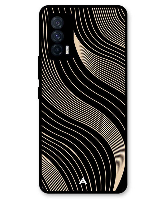 Stripe Pattern 13 Metal Back Cover Phone Case for iQOO Neo 5