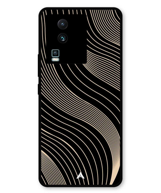 Stripe Pattern 13 Metal Back Cover Phone Case for iQOO Neo 7