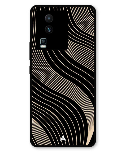 Stripe Pattern 13 Metal Back Cover Phone Case for iQOO Neo 7 Pro