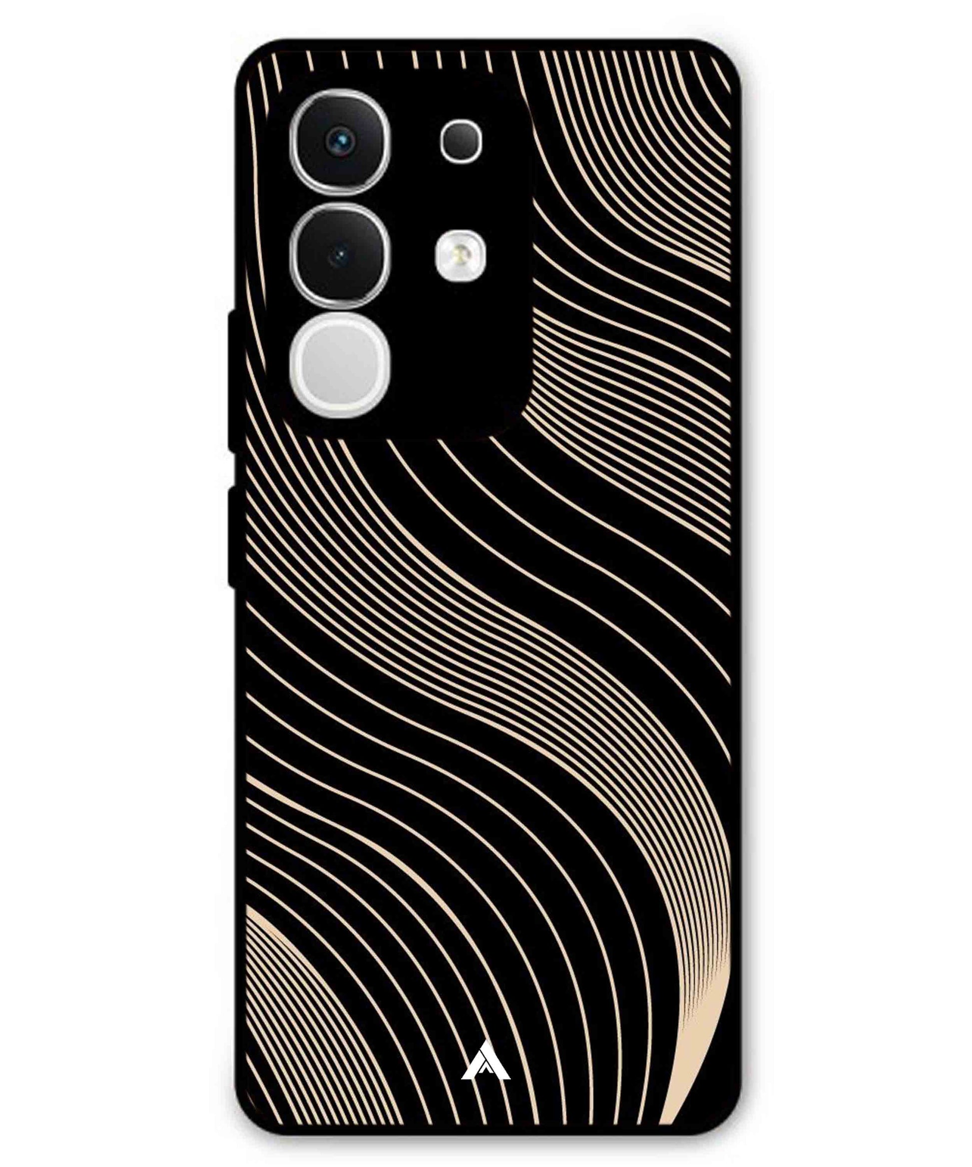 Stripe Pattern 13 Metal Back Cover Phone Case for iQOO Z10x