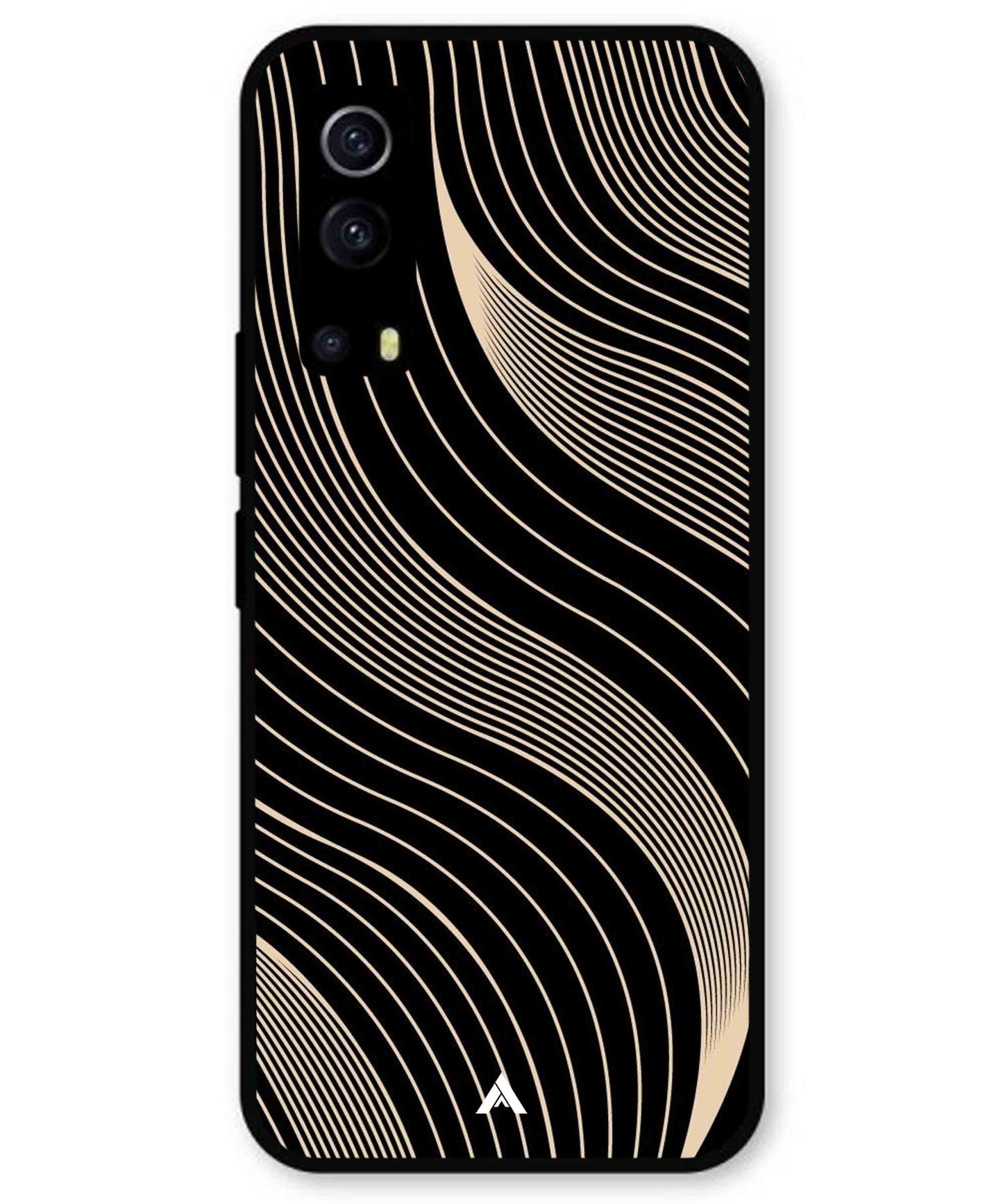 Stripe Pattern 13 Metal Back Cover Phone Case for iQOO Z3