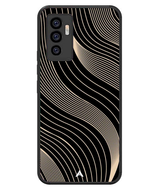 Stripe Pattern 13 Metal Back Cover Phone Case for iQOO Z6