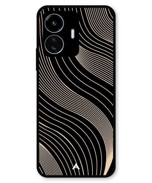 Stripe Pattern 13 Metal Back Cover Phone Case for iQOO Z6 Lite