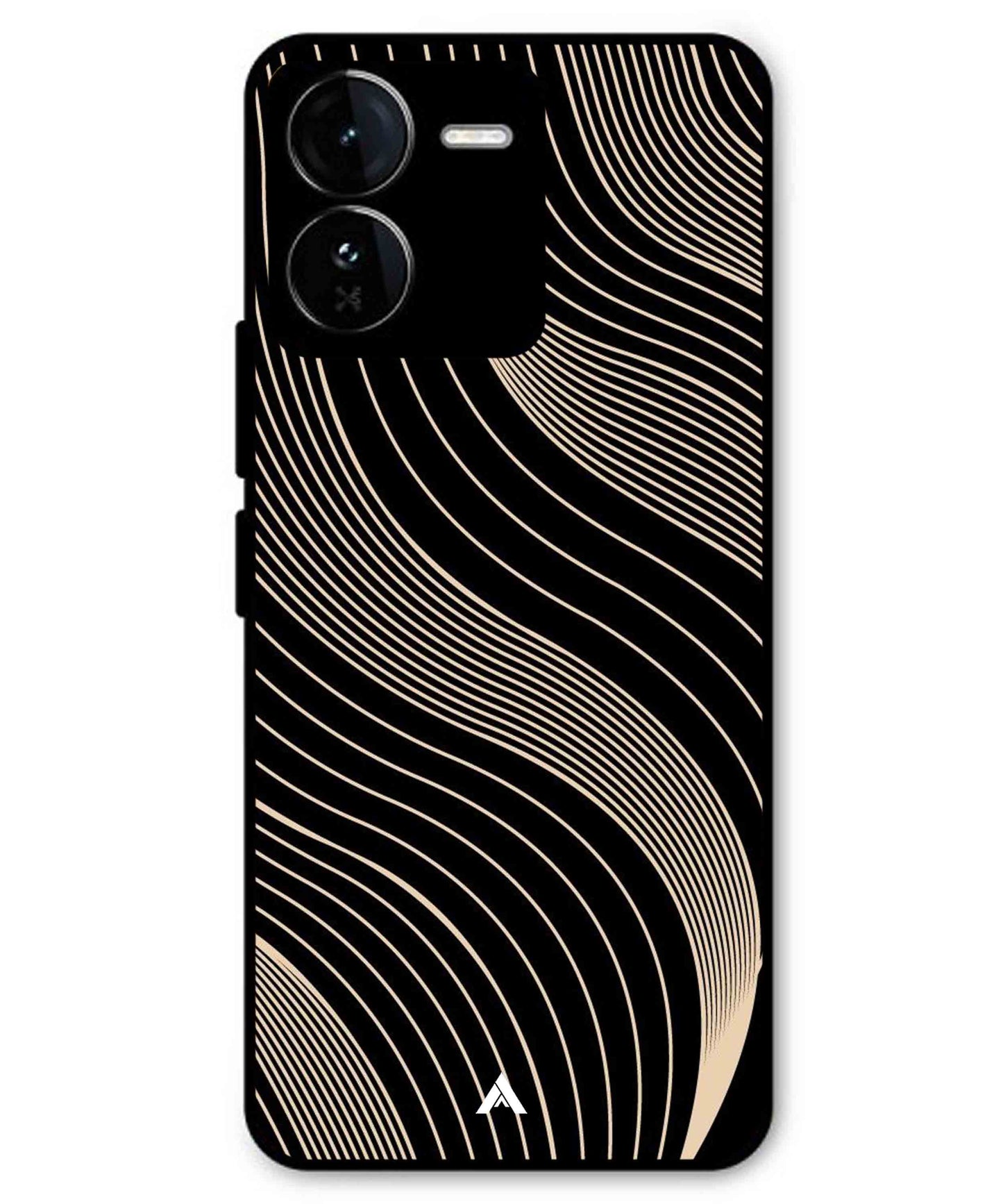 Stripe Pattern 13 Metal Back Cover Phone Case for iQOO Z9