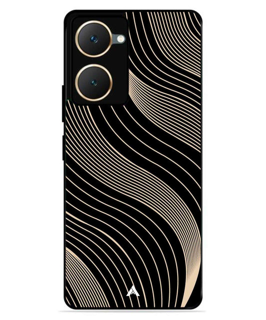 Stripe Pattern 13 Metal Back Cover Phone Case for iQOO Z9 Lite